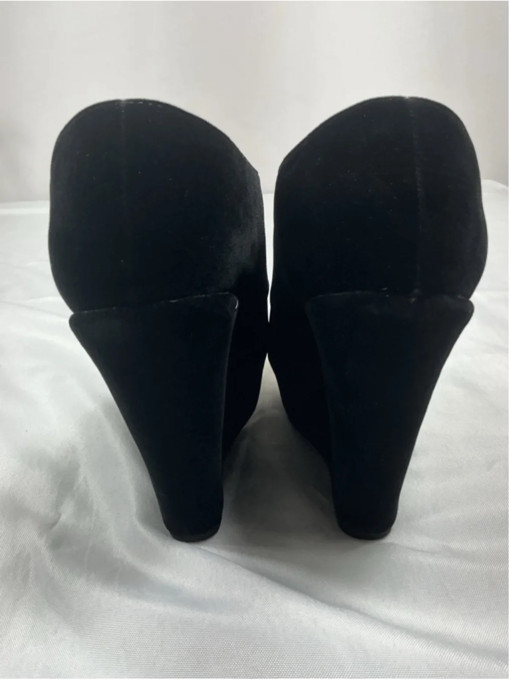 Womans New Forever Trendy Lace Up Platform Wedge Bootie Size 8.5 Black